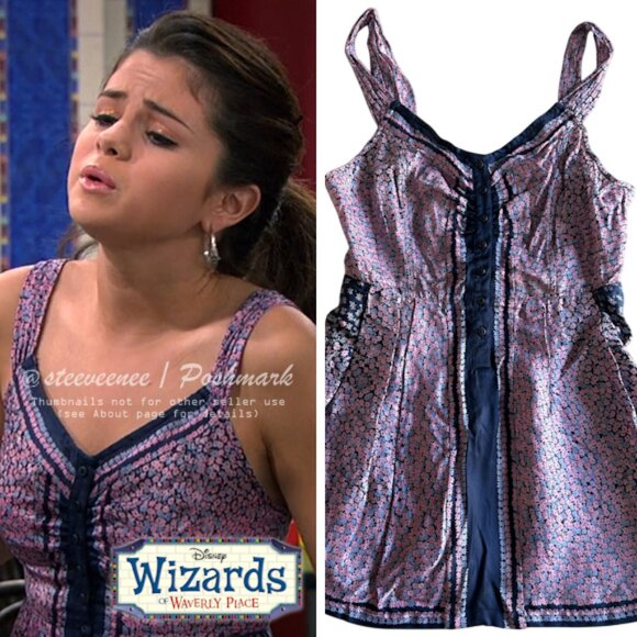 Free People Floral Babydoll Tank ASO Alex Russo - Picture 1 of 9